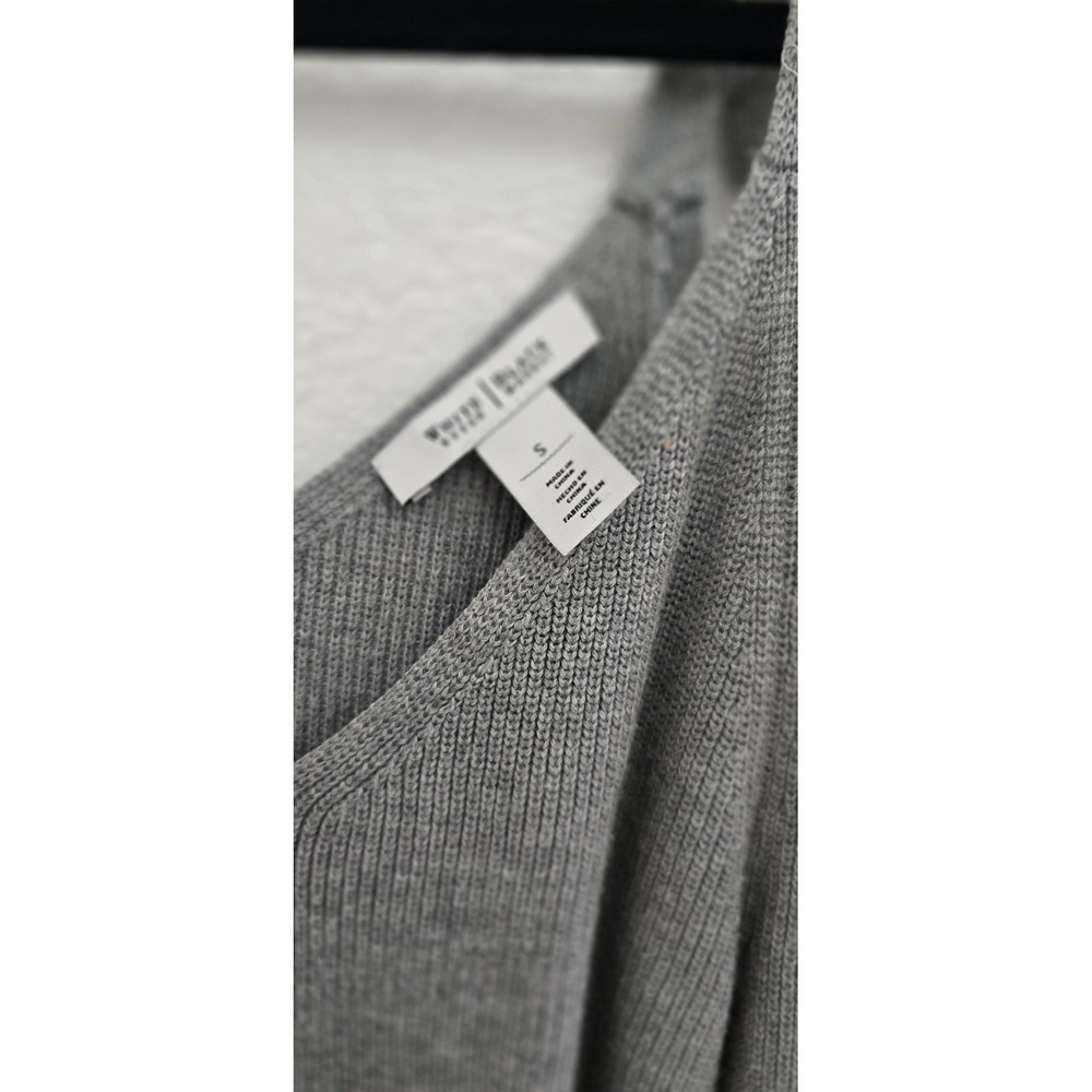 White House Black‎ Grey Bow Knit Sweater - Picture 7 of 8